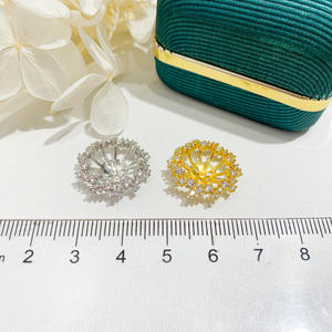 S925 Silver Pendant Empty Holder 11-13mm Round Bead DIY <b>Concealer</b> Jade Necklace Accessories 31032 - Product Image 4