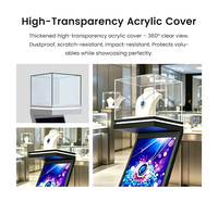 Écran d'affichage numérique LED flexible d'intérieur P1.86, design en forme de Z, revêtement GOB imperméable, HDR, haute fréquence de rafraîchissement, affichage publicitaire