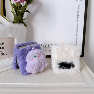 <span class=keywords><strong>Coque</strong></span> de téléphone monstre en peluche mignonne avec personnage de dessin animé 3D, couverture d'hiver moelleuse pour Samsung Z <span class=keywords><strong>Flip</strong></span> 7 6 5 <span class=keywords><strong>4</strong></span> <span class=keywords><strong>3</strong></span> - Product Image 4