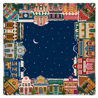 Tapis de Mahjong Pliable Antidérapant en Caoutchouc Style Parfum Fleur de Bambou Haut de Gamme pour Amateurs de Mahjong Américains