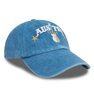 Casquette classique à profil bas en coton lavé confortable à 6 panneaux avec logo brodé personnalisé - Product Image 3