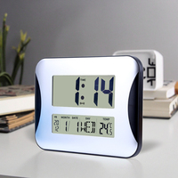 Jam Dinding LCD Elektronik Grosir Desain Modern Kustom Dekorasi Rumah Jam Alarm Digital Multifungsi Abadi