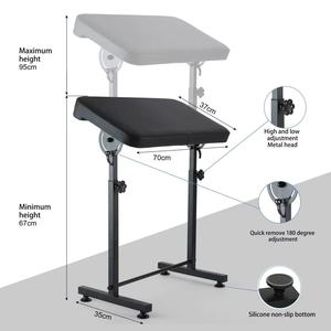 Forniture per tatuaggi cuscinetto morbido durevole regolare il bracciolo del tatuaggio poltrona del tatuaggio supporto per poggiagambe per salone di bellezza - Product Image 4