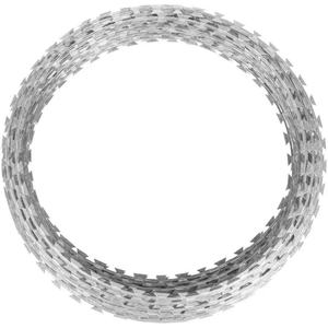 Rouleau de clôture en fil de fer barbelé galvanisé anti-corrosion, fil de fer à lames - Product Image 1