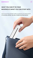 Nouvelle arrivée Portable 2in 3in 4in imprimante d'étiquettes en papier auto-adhésif A4 A5 étiquette thermique imprimante populaire pour le bureau et la maison