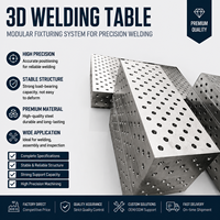 Table de fabrication en fonte D16 1200*2400, plateforme de soudage 3D nitridée équipée de kits de fixation standard