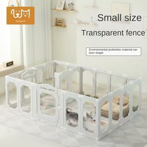Оптовые поставки товаров для животных - Модульный и складной манеж для животных - HDPE, прозрачные панели - Безопасное пространство для собак, кошек и мелких домашних животных - Product Image 2