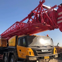 Grue de camion SANY d'occasion 80-100 tonnes, palan hydraulique avec moteur Weichai, pompe Liyuan, hauteur de levage 60m