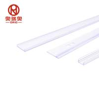 Profilé en PVC transparent extrudé, matériau résistant à la chaleur, profilé en PVC souple et dur co-extrudé
