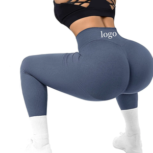 Pantalons de sport de fitness sans couture à taille haute en gros, pantalons de jogging, leggings de <span class=keywords><strong>yoga</strong></span> pour femmes, leggings de <span class=keywords><strong>yoga</strong></span> pour femmes, push-ups - Product Image 2