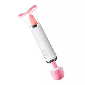 Vibratore per Punto G per Adulti, Dildo per Sesso Orale, Stimolatore Clitorideo con Succhiatore per Capezzoli, Giocattolo Sessuale con Lingua per Donne - Product Image 2
