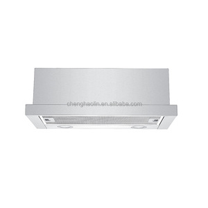 <span class=keywords><strong>Hotte</strong></span> <span class=keywords><strong>aspirante</strong></span> encastrable rétractable de 600 mm avec double moteur et filtre à charbon, en acier inoxydable, gain de place - Product Image 1