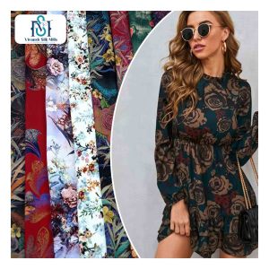 Vente en gros sur mesure Tissu imprimé rayonne Tissus doux Tissu respirant 100 viscose rayonne pour robe femme - Product Image 1