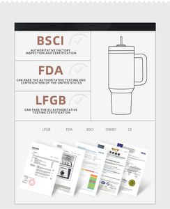 <b>40oz</b> Stainless Steel Office Cup Travel <b>Tumbler</b> BPA Free Vacuum Insulated 12-24hr Thermal Performance Portable <b>Handle</b> - Product Image 4