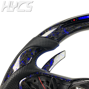 Volante Deportivo Personalizado de Fibra de Carbono Forjada con Cuero y LED RPM para Volkswagen MK8 Golf 8 GTI GTS R <span class=keywords><strong>ID3</strong></span> ID4 ID5 2020-2026 - Product Image 2