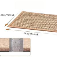Tapis de sol durable en imitation lin, fin, antidérapant, insonorisant, lavable, style Japandi, pour la maison, tapis de protection pour les marches d'escalier