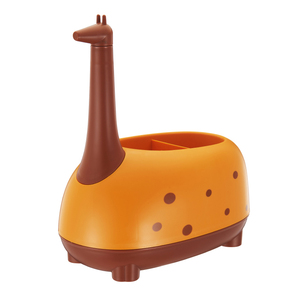 Macaron Creative Deer Pen Holder Student Kawaii Stationery Pen Holder Plastic Mini Storage Box