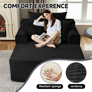 Sofá <span class=keywords><strong>de</strong></span> <span class=keywords><strong>Suelo</strong></span> Lazy Floor, Sillón Individual Convertible Fácil <span class=keywords><strong>de</strong></span> Mover y Compactar para Dormitorio - Product Image 6