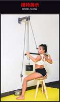 En gros, Machine à poulie à câble pour triceps, avec système de charge et levage DIY, équipement de fitness pour la maison, murale, en acier et nylon, portable
