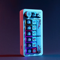 Darmoshark SK16 QMK Mini Gaming Keypad Tri-Mode Hot Swappable 16 Tombol Keyboard Mekanik Portabel