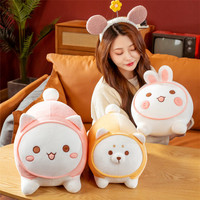 Vente en gros Tuan Tuan Chat Lapin Shiba Inu Corgi Lit Dormir Oreiller en peluche animal mignon doux kawaii en peluche jouet