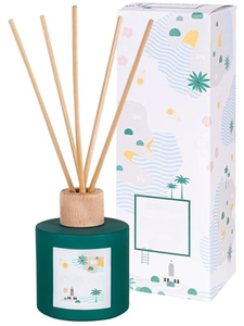 Hương liệu hương thơm chai tròn 100ml 200ml Rỗng đầy màu sắc sậy khuếch tán chai thủy tinh với gậy bán buôn - Product Image 4