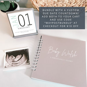 LABON <strong>Pregnancy</strong> Journal Modern Square Personalized <strong>Planner</strong> <strong>for</strong> Tracking Baby Gift <strong>for</strong> First Time Moms - Product Image 6