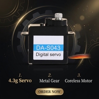 Micro servo numérique 4,3 g à engrenages métalliques pour avion RC et mini drone, accessoires électroniques