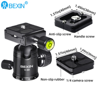 BEXIN Mini trépied professionnel en fibre de carbone pour appareil photo, trépied de table pour téléphone portable, trépied de voyage en extérieur, support portable pour appareil photo LR