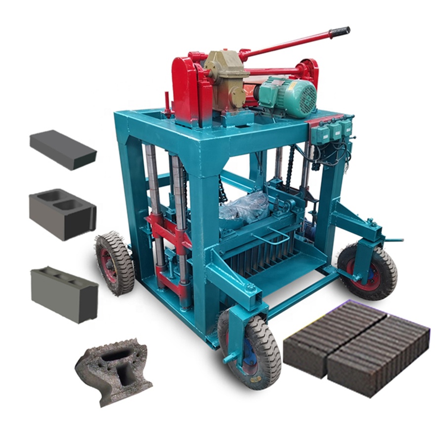 Qmj435b модель 345 Мобильная электрическая машина для производства кирпича с 10 отверстиями