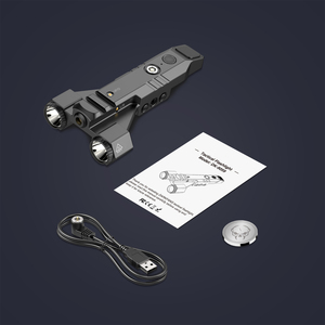 Linterna Táctica Recargable de Doble Lente DK-9059 Darkfang, de Perfil Bajo, Aleación de Aluminio, Resistente a Impactos, Lentes con Recubrimiento Múltiple Completo - Product Image 1