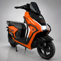 Motor 3000W Berdaya Tinggi Roda 12 Inci Rem Cakram Depan Belakang Baterai Lithium Lead Acid Lampu LED Keren Skuter Listrik