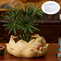 Nouvelles idées : Moule en silicone Fleur de Lotus pour DIY – Modèle pour tasse de rangement en résine et pot de fleurs décoratif