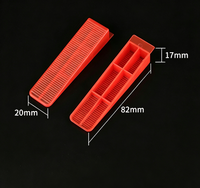 Clip de nivellement GapTile 2,0 mm, entretoises de carrelage à base carrée large, pour carreaux de 3 à 13 mm d'épaisseur, emballage en sac avec plusieurs tailles