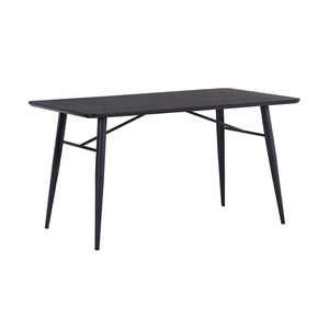 Pieds modernes en métal <span class=keywords><strong>noir</strong></span>, Table à <span class=keywords><strong>manger</strong></span> nordique en bois de chêne italien français pour <span class=keywords><strong>salle</strong></span> à <span class=keywords><strong>manger</strong></span> - Product Image 3