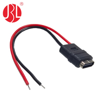 Câble de connecteur USB de type C à montage sur panneau USB de haute qualité avec connecteur femelle à 2 broches
