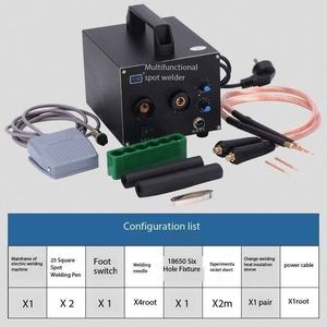 Mini soudeuse à points portable alimentée par batterie 18650, machine à impulsions à stockage d'énergie par super condensateur - Product Image 4
