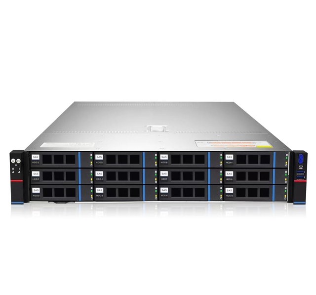 2U 12 Bay AMD Rome Platform 32DIMM Server Barebone X86 Processor Supports EPYC 7002 CPU for Rack Use