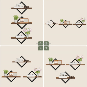 <span class=keywords><strong>Étagères</strong></span> flottantes industrielles en acier et bois, <span class=keywords><strong>étagères</strong></span> <span class=keywords><strong>murales</strong></span> <span class=keywords><strong>pour</strong></span> le rangement dans le salon, la chambre, la <span class=keywords><strong>cuisine</strong></span>, la salle de bain, brun rustique - Product Image 5