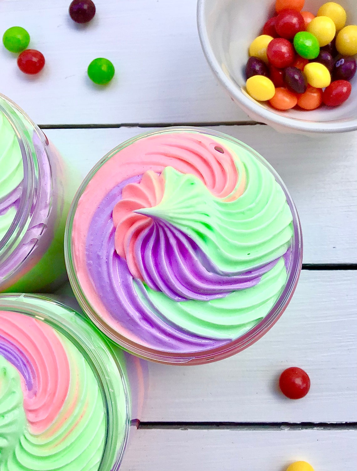 Whipped Moisturising Soap Tower Soap Fluff, 5 Soap Pots  Vegan Friendly Beauty Gift Softer Skin Shower Whip with private label