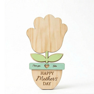 Happy Mother's Day DIY Keepsake with Handprints and Footprints Customized Name <b>Ornament</b> Newborn Gift - Product Image 2
