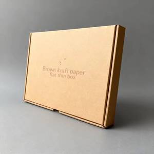 Papel Kraft Marrón Natural Corrugado, Plano y Delgado para Envíos, Caja de Embalaje para Regalos Personalizada, Precio Económico al por Mayor - Product Image 1