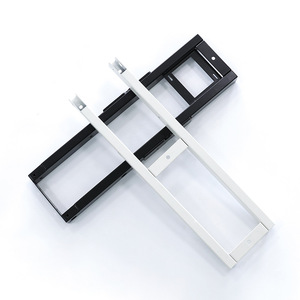 Cadre de meubles en tôle d'acier découpée au laser, pliage industriel, design durable, usage domestique et professionnel, tube carré noir - Product Image 2