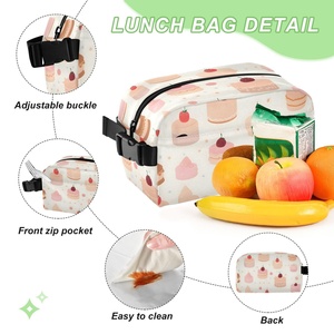 Lonchera Infantil Personalizada con Diseño de Pastel, Portátil, Impermeable, Pequeña, Aislada, con Cierre - Product Image 4