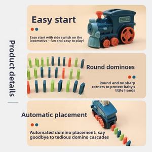<span class=keywords><strong>Train</strong></span> électrique miniature <span class=keywords><strong>Domino</strong></span> à succès transfrontalier, blocs de construction pour enfants, placement <span class=keywords><strong>automatique</strong></span>, jouet éducatif - Product Image 6