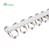 YIJIALE Rail de rideau flexible en forme de S, à ondes, avec glissières, kit simple, prix unitaire, rail dissimulé et fournisseurs