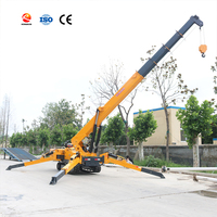 Grue araignée télescopique 3, 5 et 8 tonnes avec flèche longue pour la décoration, la construction et la rénovation intérieure et extérieure