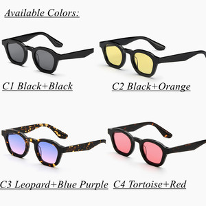 Gafas de Sol UV 400 Personalizadas de Plástico, Gafas de Sol de Lujo de Diseño para Hombre, Gafas de Sol Cuadradas Retro 2026 - Product Image 4