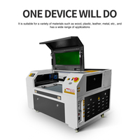 Machine de découpe laser CO2 50W/60W/80W/100W KH-5030A pour bois/acrylique/papier/cuir, compatible avec le contrôle Ruida, refroidissement par eau, CNC