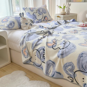 Sublimation de flanelle personnalisée Falai Coral Velvet climatisation couverture impression jeter couverture - Product Image 2